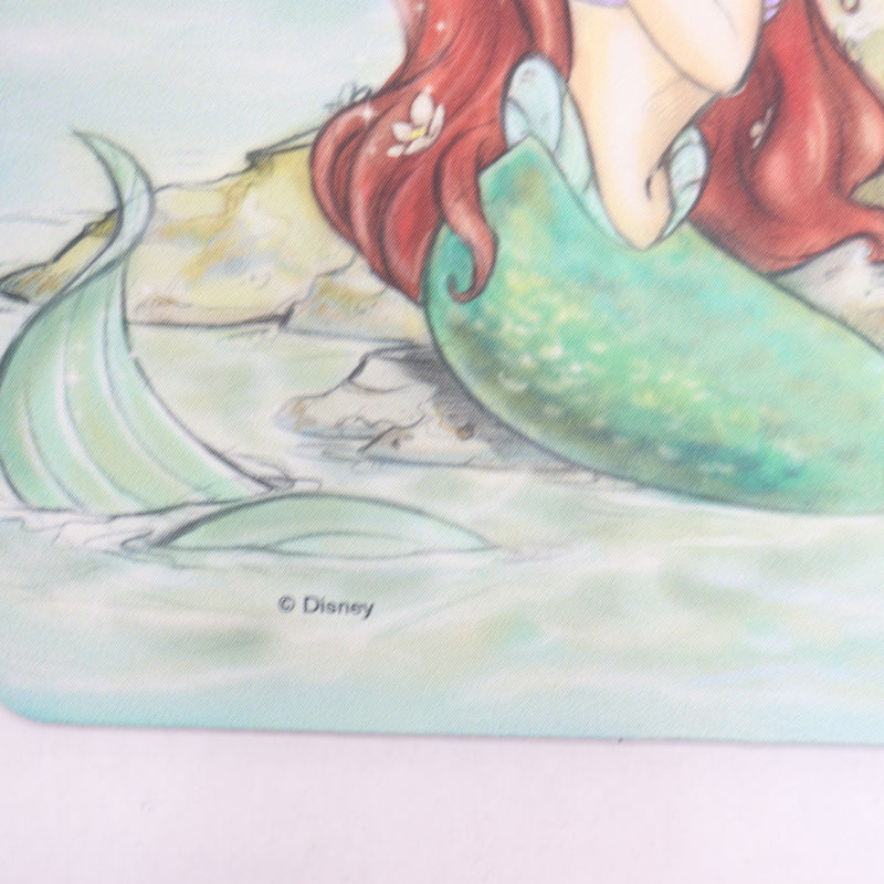 Disney Little Mermaid Mouse Pad Faux Feather 9-1/8" X 7-3/4" - Print As Shown