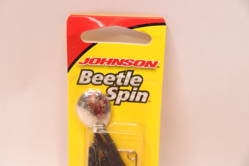 (3-Pk) Johnson Beetle Spin Nickel Blade Multicolor 1-1/2" BSVP1/8-BYSR