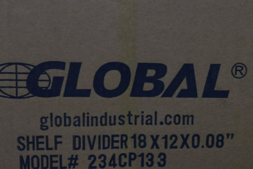 (4-Pk) Global Shelf Divider 18" x 12" x 0.08" 234CP133