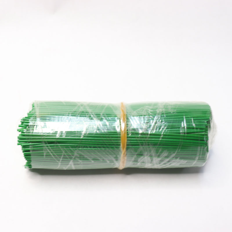 50PK Wrapped Floral Wire Stems Plastic Green 40cm L x 20mm Dia 7872500430