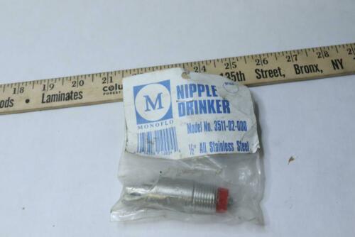 Monoflo Nipple Drinker Stainless Steel 1/2-In 3511-02-000