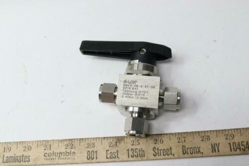 S-Lok Switching Valve 3-Way Stainless Steel 1500 PSIG 1/2-In SBV4-3B-S-8T-S6