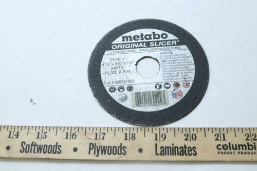 Metabo Slicer Cutoff Wheel A60TZ 4-1/2" x .040" x 7/8" 655331000