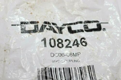 Dayco Straight Male Hydraulic Crimp Coupling Steel 0.375" 108246