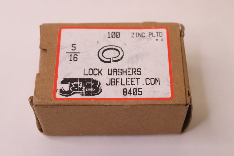 (100-Pk) J&B Lock Washer Zinc 5/16" 8405
