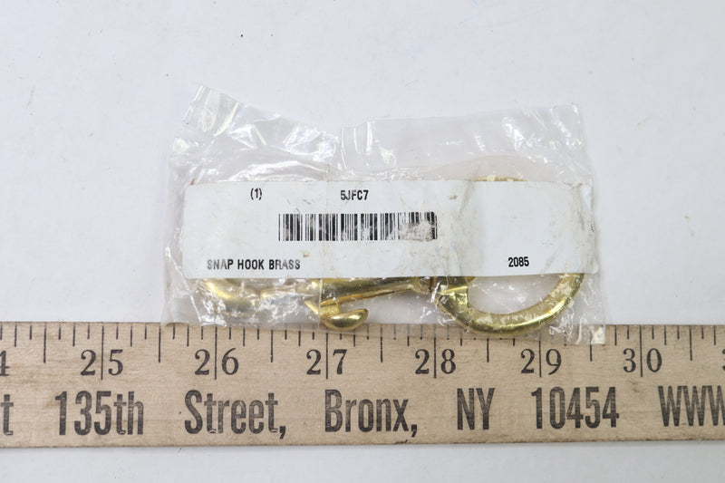 Snap Hook Brass Gold 2-1/2" 5JFC7