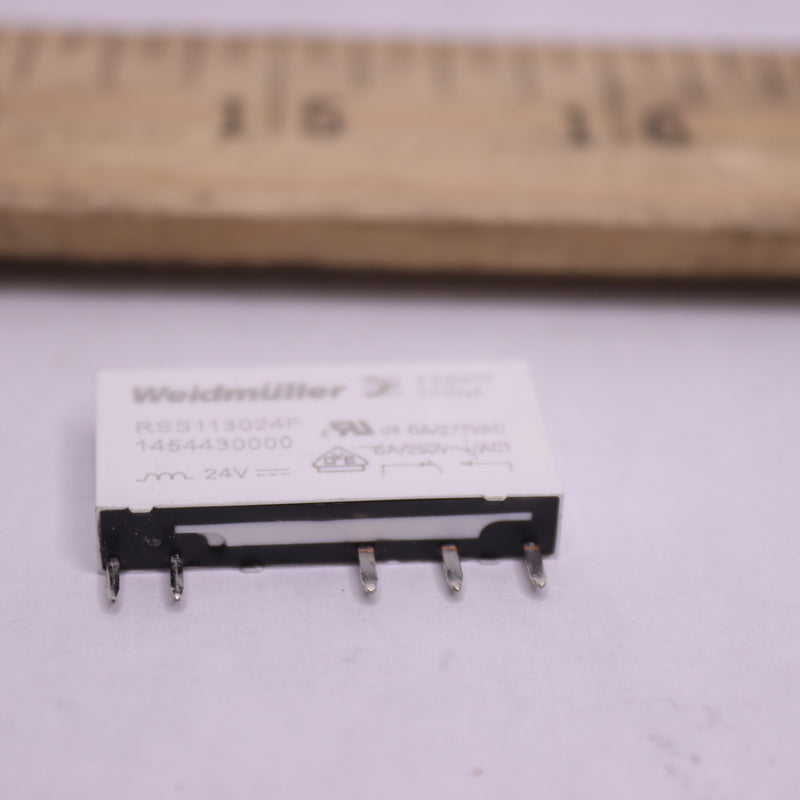 (18-Pk) Weidmüller Plug-In Relay 6A 24VDC 1454430000