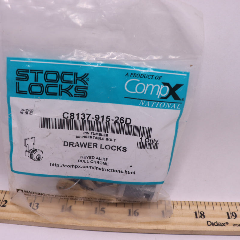 CompX National Drawer Lock C8137-915-26D