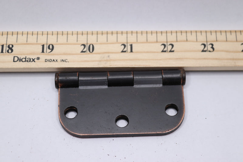 Everbilt Squeak-Free Door Hinge Oil-Rubbed Bronze 5/8" Radius 3"