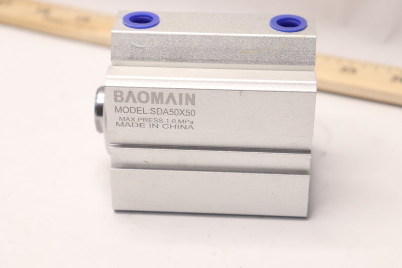 Baomain Air Cylinder Double Action Thin 50mm Bore 50mm Stroke