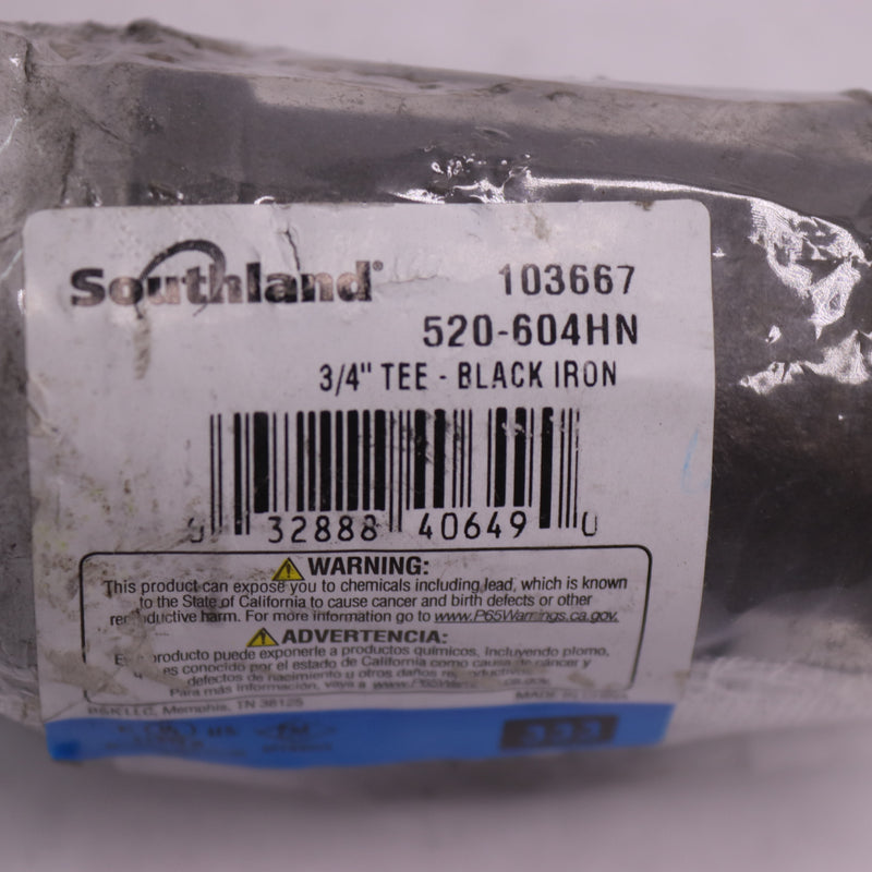 Southland Straight Tee Black 3/4" 520-604HN