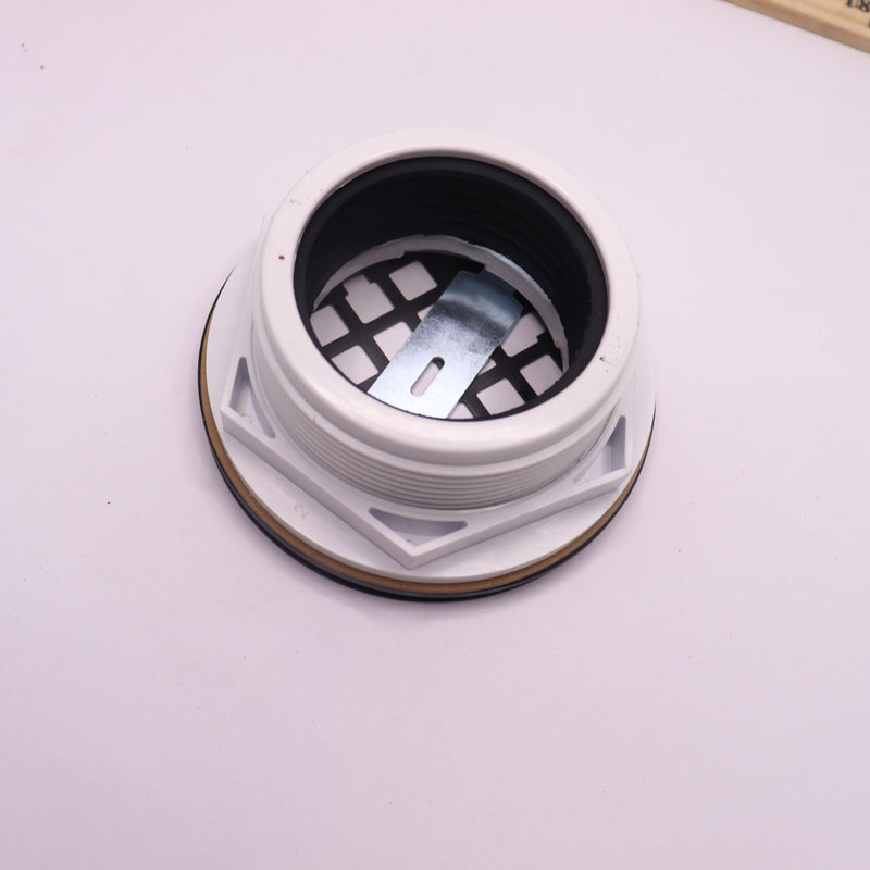 Westbrass Round Grid Cover Compression Shower Drain PVC 4-1/4" D206P-12