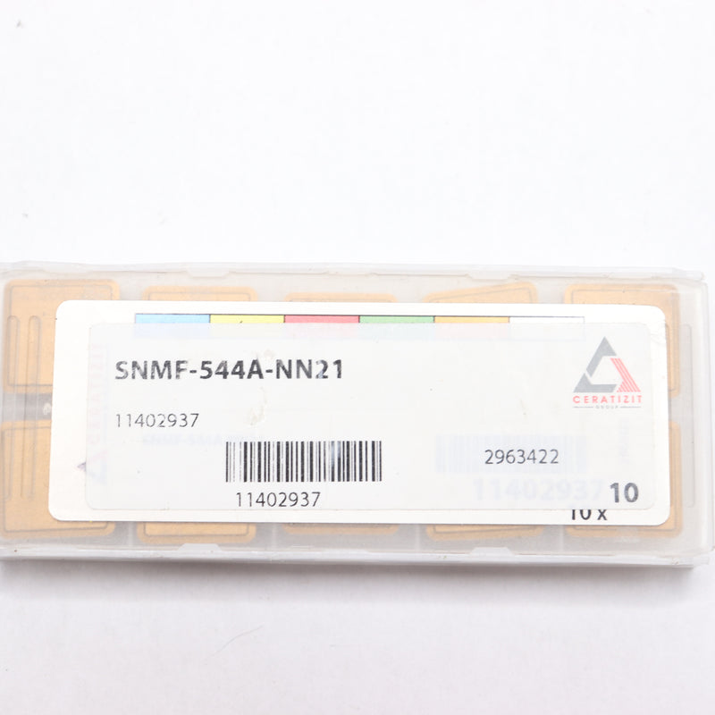 (10-Pk) Ceratizit Carbide Inserts SNMF-544A-NN21