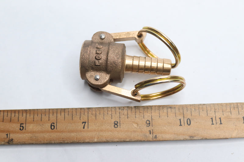 PT Coupling Camlock Type E Female Adapter Hose Barb Brass Fitting 1/2" E05C