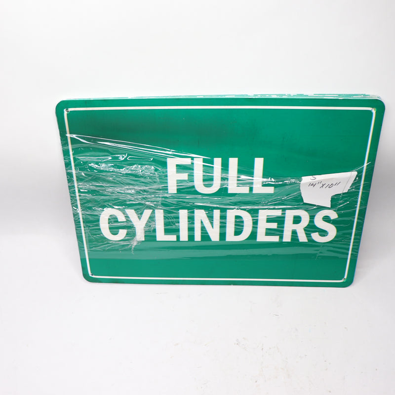 Full Cylinder Sign 3.5&quot; x 5&quot;