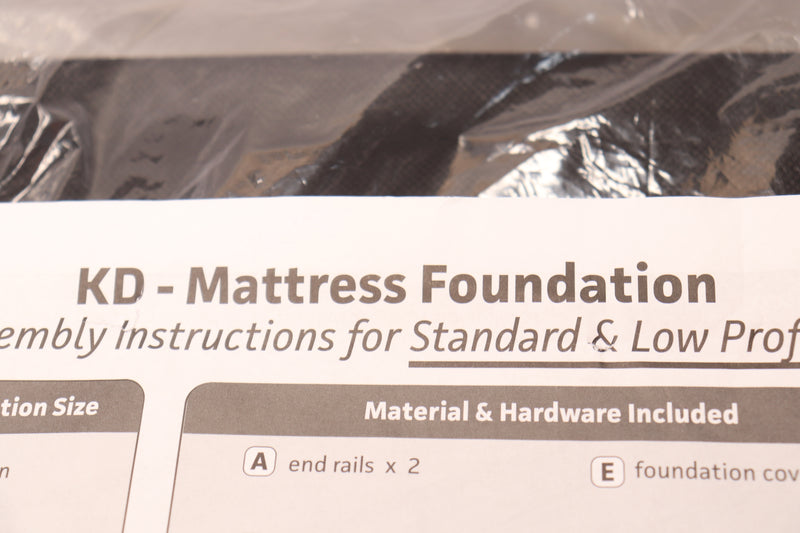 KD Mattress Foundation King Cover Only