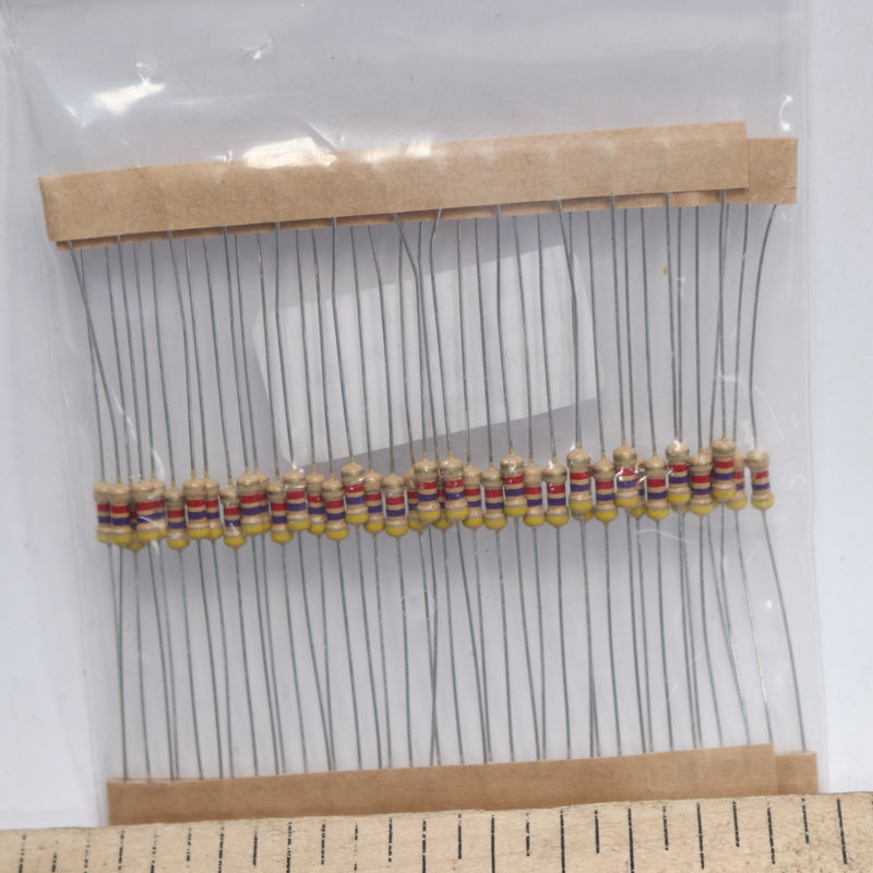 (40-Pk) Bojack Carbon Film Single Resistor 1/2W ±5% 4.7 KΩ/Ohm