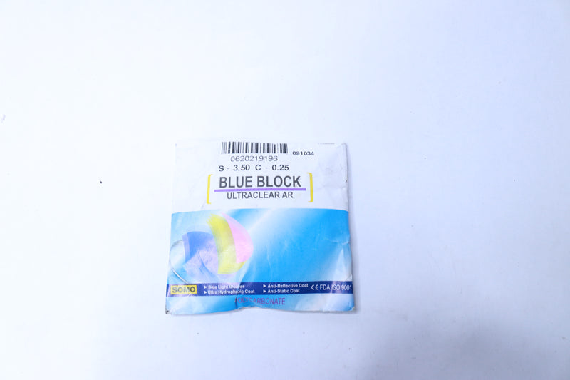 Blue Block Ulteraclear AR Lens S-3.50 C-0.25