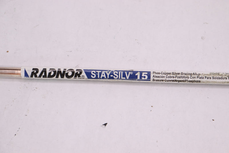 (8-Pk) Radnor Flat Phos-Copper Brazing Alloy Rod 0.350 lb 0.050" x 1/8" X 20"