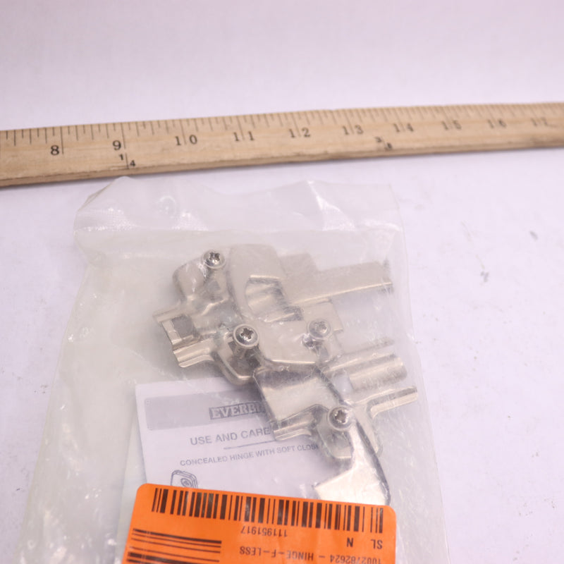 Everbilt Frameless Soft Close Inset Cabinet Hinges 1002 782 624 - Hardware Only