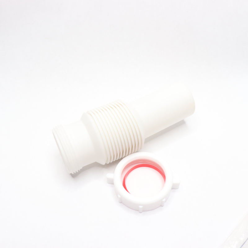 Oatey Sink Drain Tailpiece Extension Tube Plastic White 1-1/2" x 11-1/4"