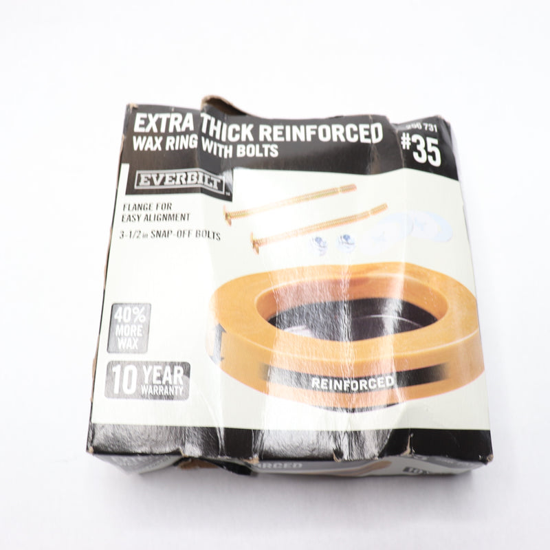 Everbilt Extra Thick Reinforced Toilet Wax Ring 256731  004374