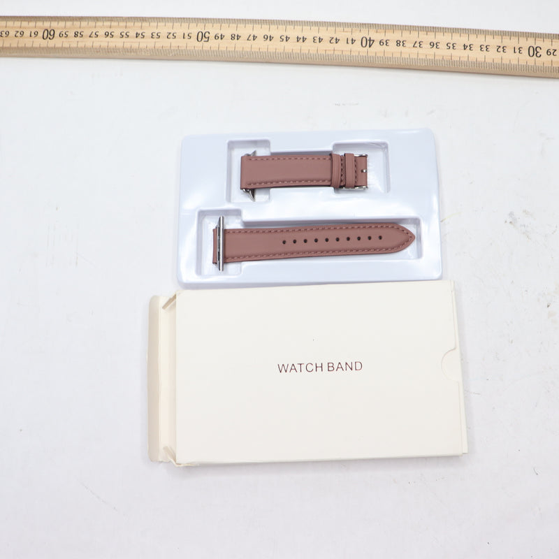 Replacement Strap for iWatch Series Genuine Leather Lavender/Rose Gold