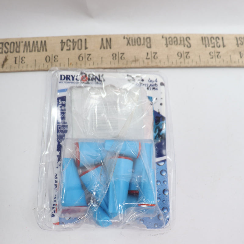 (9-Pk) Dryconn Waterproof Wire Connectors Orange/Blue 600V 62104