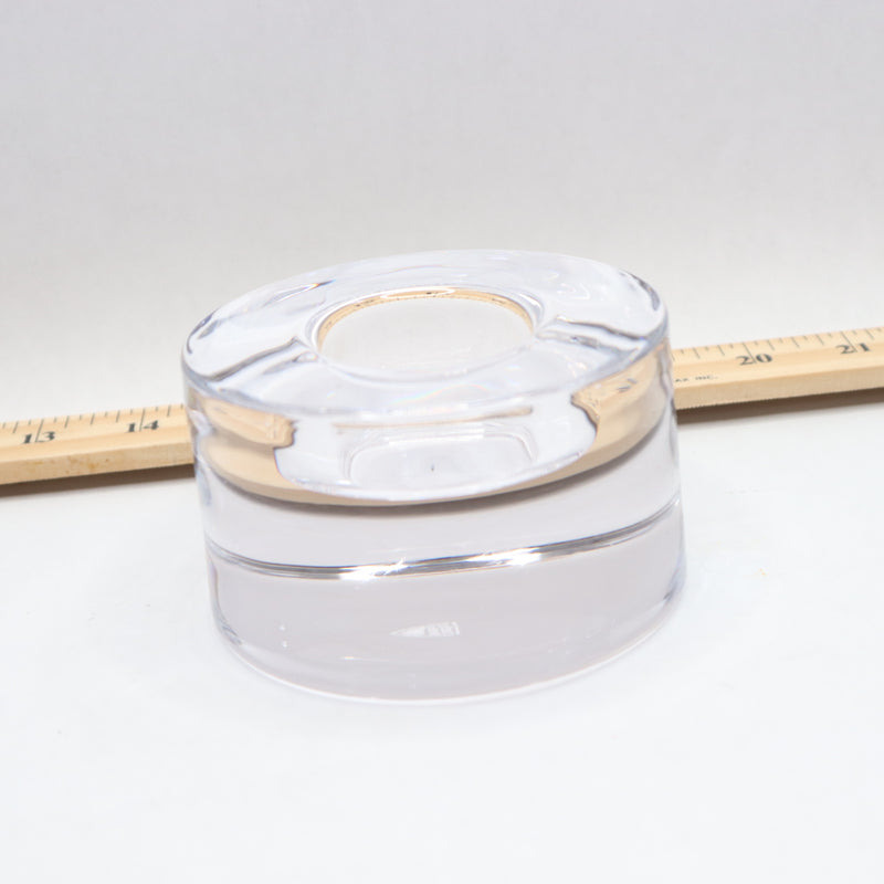 Orrefors Puck Tealight Holder Glass 2.25" H X 3.9" W 6509363