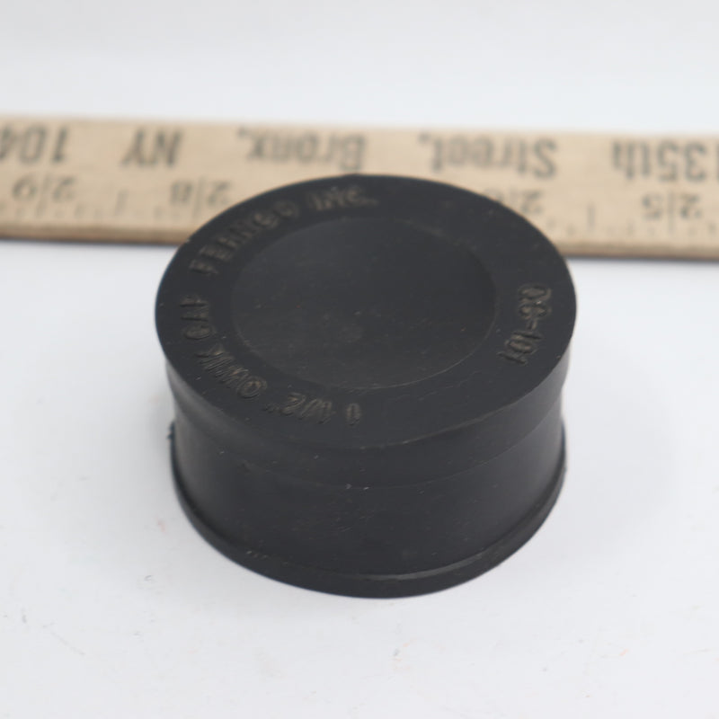 Fernco Cap Pipe Ends PVC Black 1-1/2" PQC-101 Missing Clamp