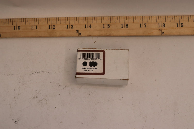 (10-Pk) Prime-Line Socket Set Screws Black Oxide Coated Steel 3/8"-16 x 1/2"