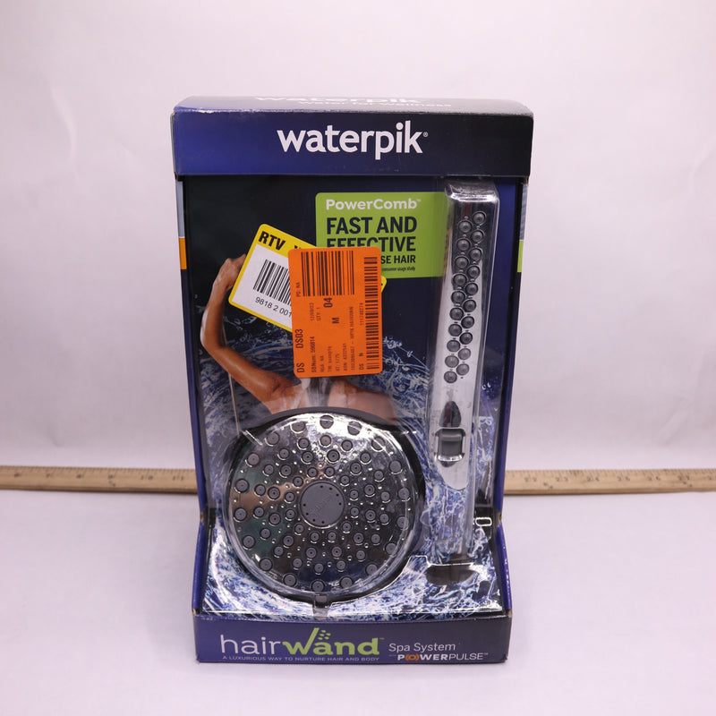 Waterpik Handheld 12-Spray Dual Showerhead Chrome 1.7-2gpm 5" Diameter