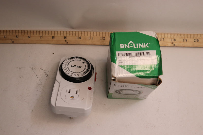 BN-Link 24-Hr Plug-In Mechanical Timer Grounded Aquarium 125VAC 60 Hz 1875W 15A