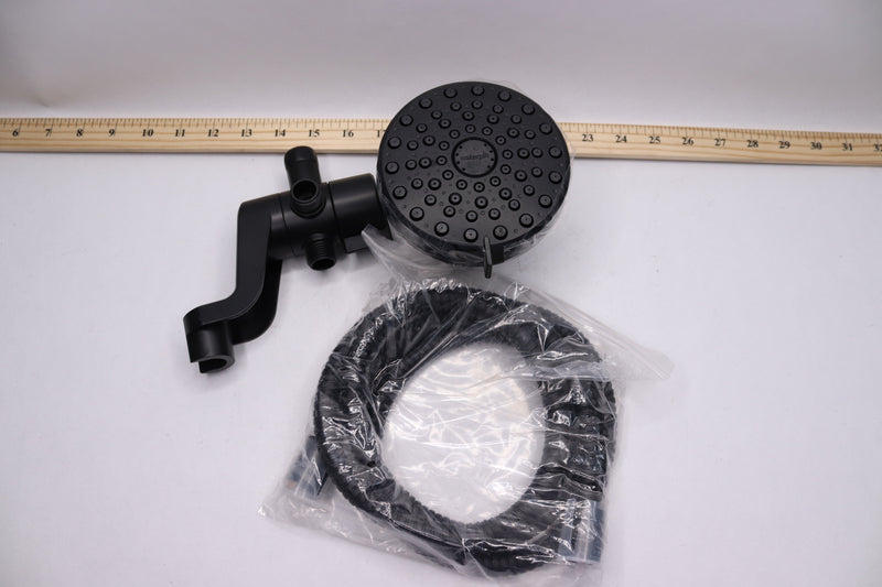 Waterpik Dual Shower Head and Handheld 12-Spray High Pressure Black 1005780629