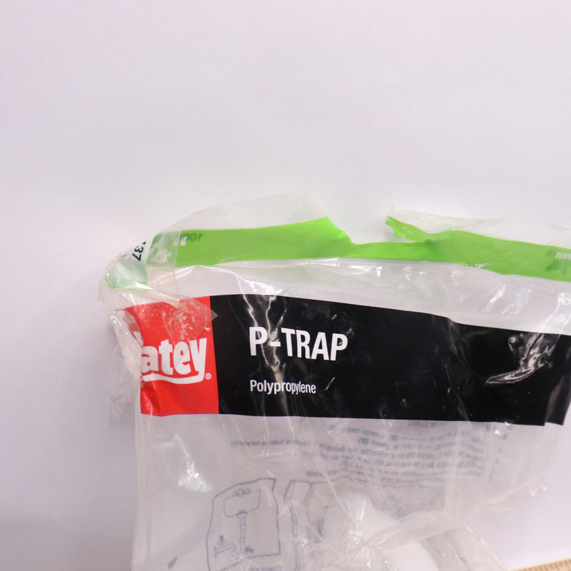 Oatey Sink Drain P-Trap White Plastic 1-1/4" HDC9700B - J Bend Only