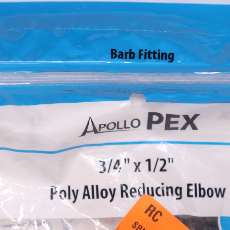 (5-Pk) Apollo Pex Barb 90-degree Elbow PXPAE12345PK