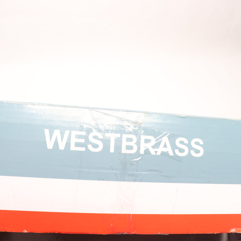 Westbrass One-Hole Elbow Bath Waste Polished Brass Schedule 40 12"x4"