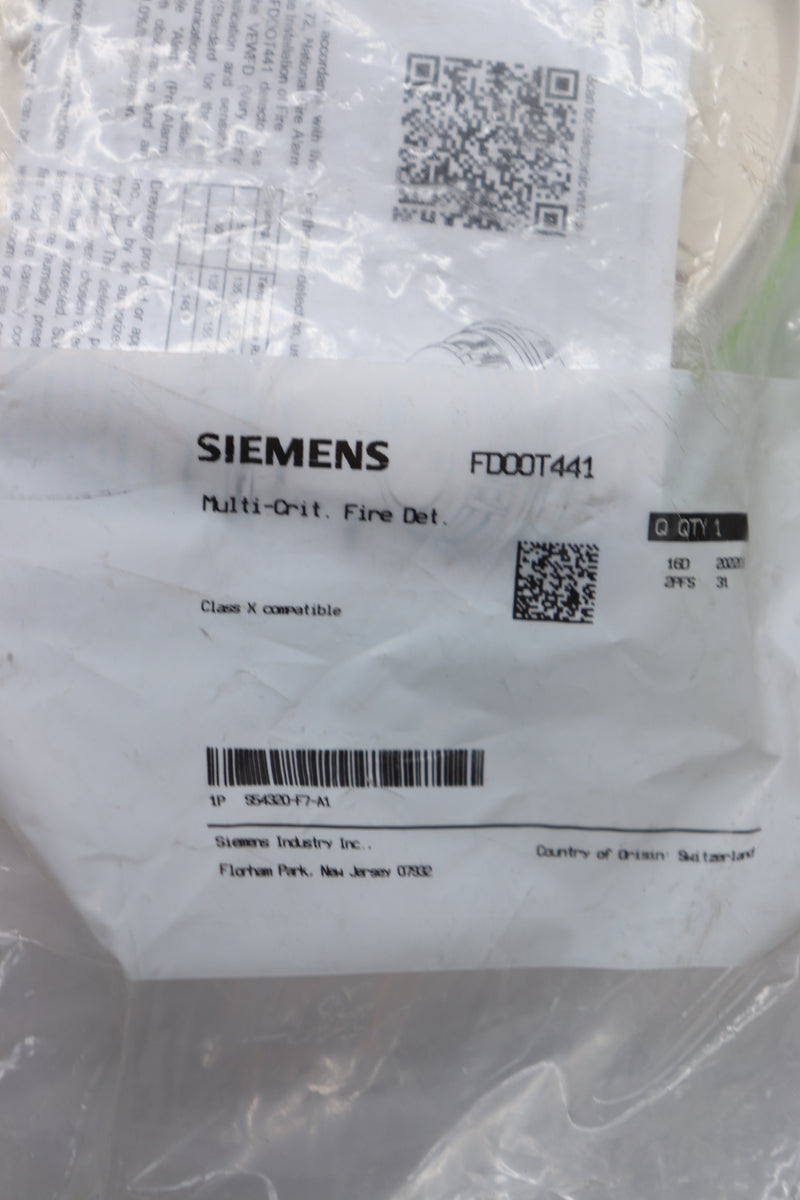 Siemens Dual Optical / Heat Detector FDOOT441 S54320-F7-A1