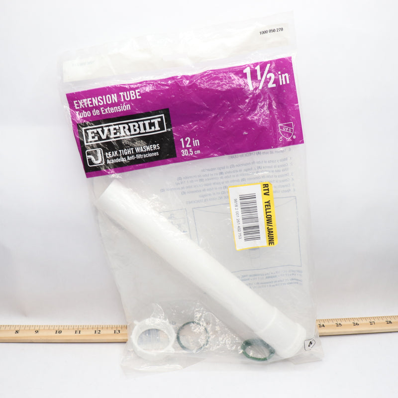 Everbilt Tailpiece Extension PVC 1-1/2" x 12" C9793A