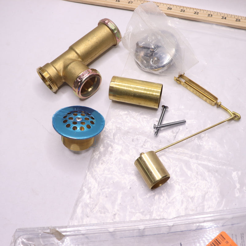 Everbilt Pipe Bath Waste & Overflow Drain Kit Brass Chrome - Missing Long Tube