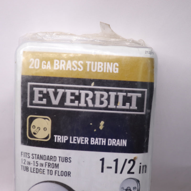 Everbilt Pipe Bath Waste & Overflow Drain Kit Brass Chrome - Missing Long Tube