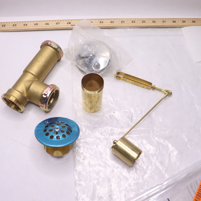 Everbilt Pipe Bath Waste & Overflow Drain Kit Brass Chrome - Missing Long Tube