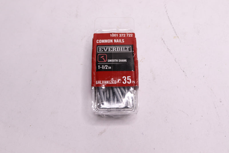 (35-Pk) Everbilt Common Nails Galvanized 1-1/2" 803444