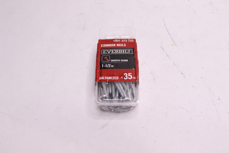 (35-Pk) Everbilt Common Nails Galvanized 1-1/2" 803444