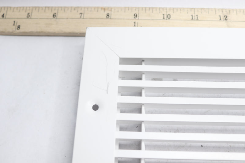 Hart Cooley Louvered Register Vent Duct Cover White - Slight Scratch as Pictured