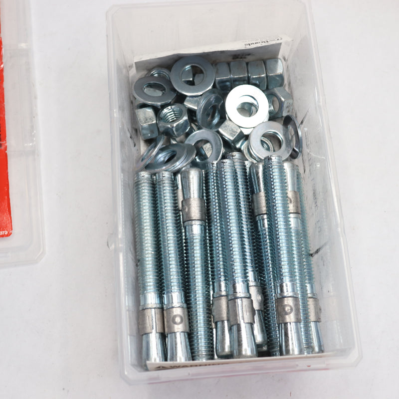 Red Head Wedge Anchor Steel 1/2" x 4-1/4" 12372 - 23 Bolts 18 Nuts 13 Washers