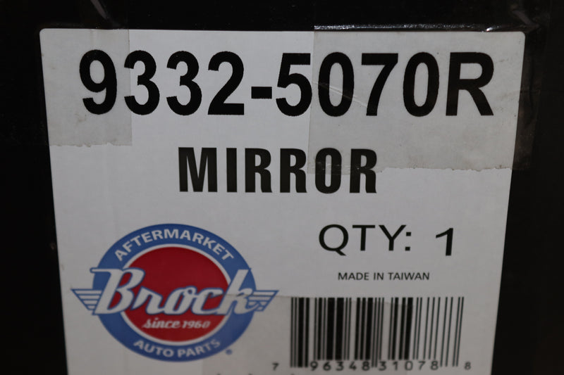 Brock 9332-5070R Passengers Power Side View Mirror Glass Housing Heated