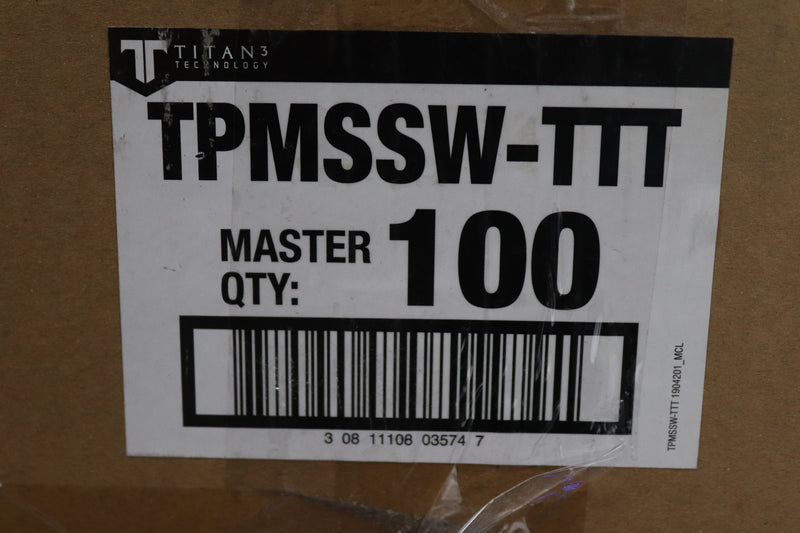 (100-Pk) Titan3 Technology 3-Gang Toggle Standard Wall Plate White Smooth Metal