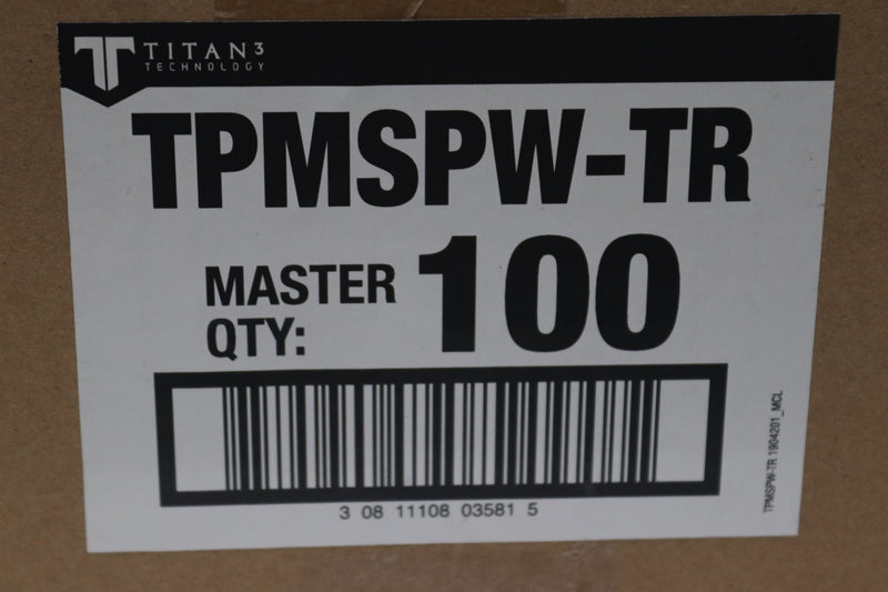 (100-Pk) Titan3 Technology 2-Gang Toggle/Rocker Princess Wall Plate White Metal