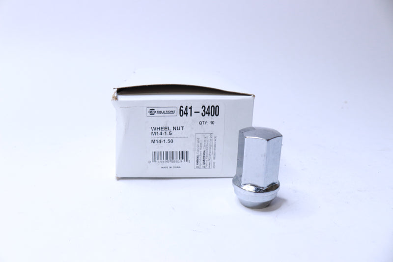 (10-Pk) Napa Wheel Lug Nut Chrome M14-1.5 x 22mm 641-3400